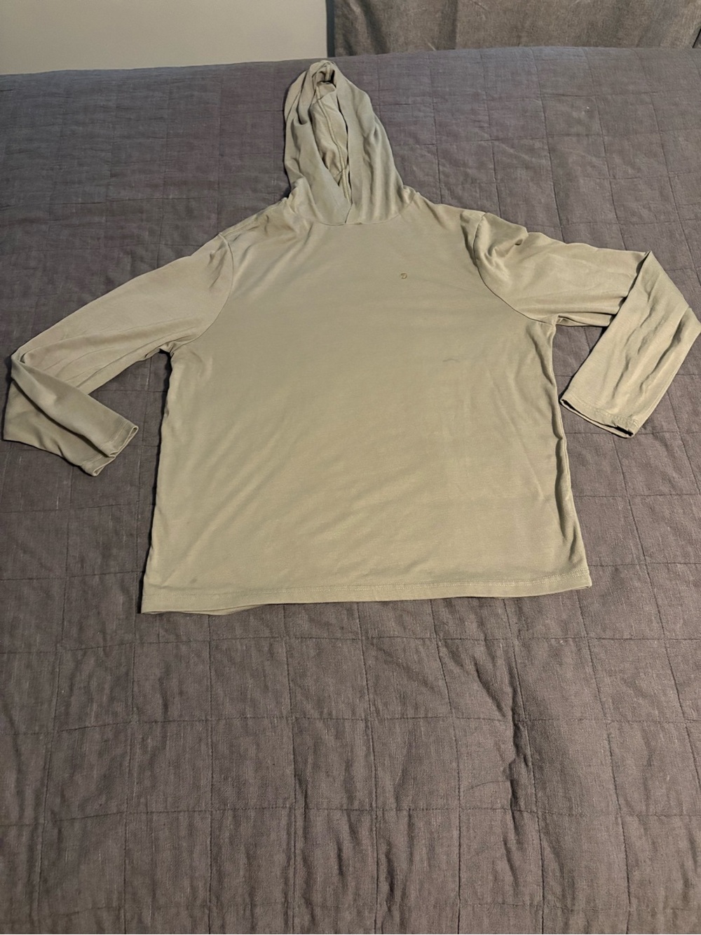 Men's Lightweight Hooded Long-Sleeve Duck Camp Shirt- Sage